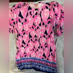 Lily Pulitzer Pink Flamingo XL Dress